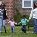 Kyana Hopkins-Thomas and her children