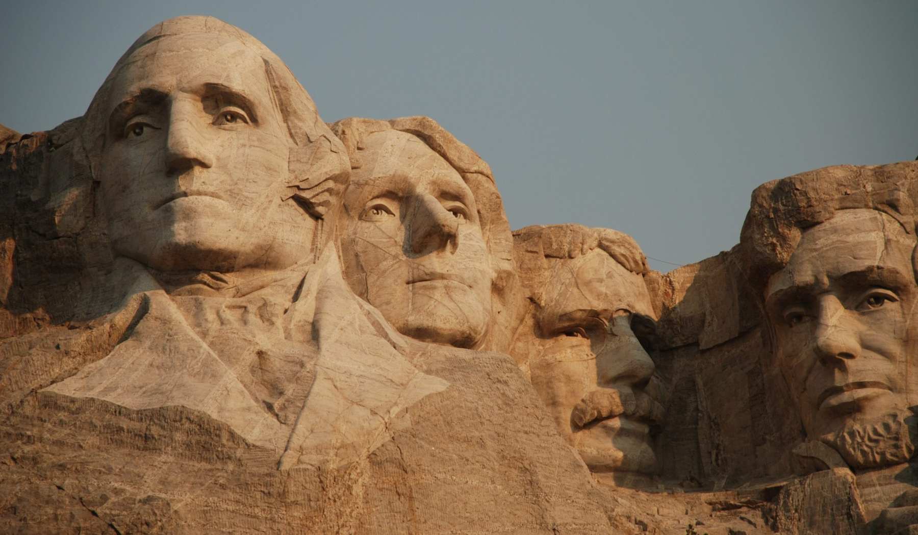 Mt. Rushmore at sunset.