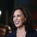 Kamala Harris smiling.