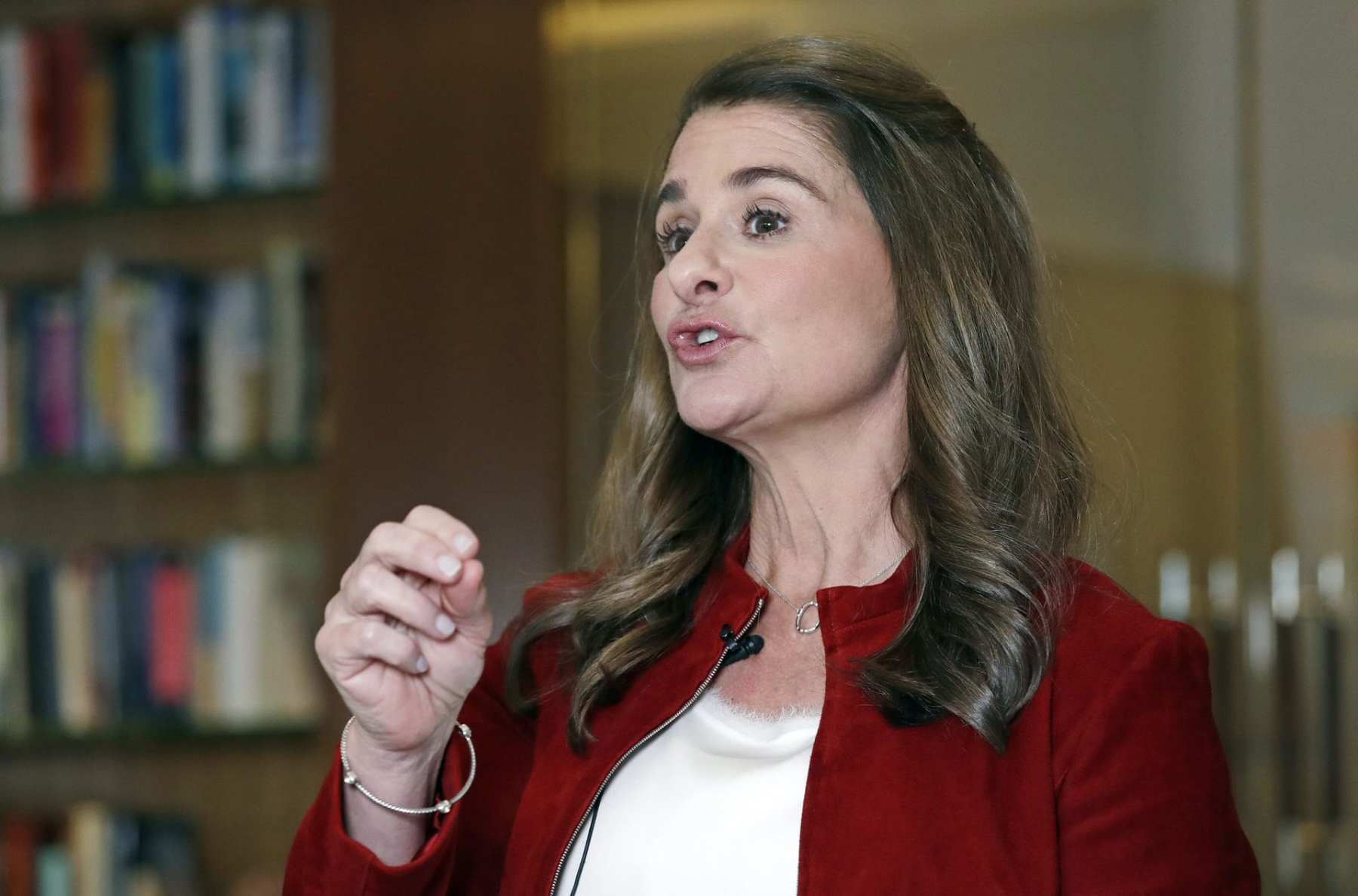 Melinda Gates speaking.