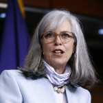 Democratic Caucus Vice Chair, Rep. Katherine Clark, D-Mass., speaks during a news conference on Capitol Hill in Washington, Monday, June 29, 2020