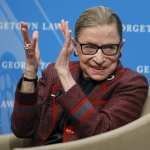 Ruth Bader Ginsburg applauding.