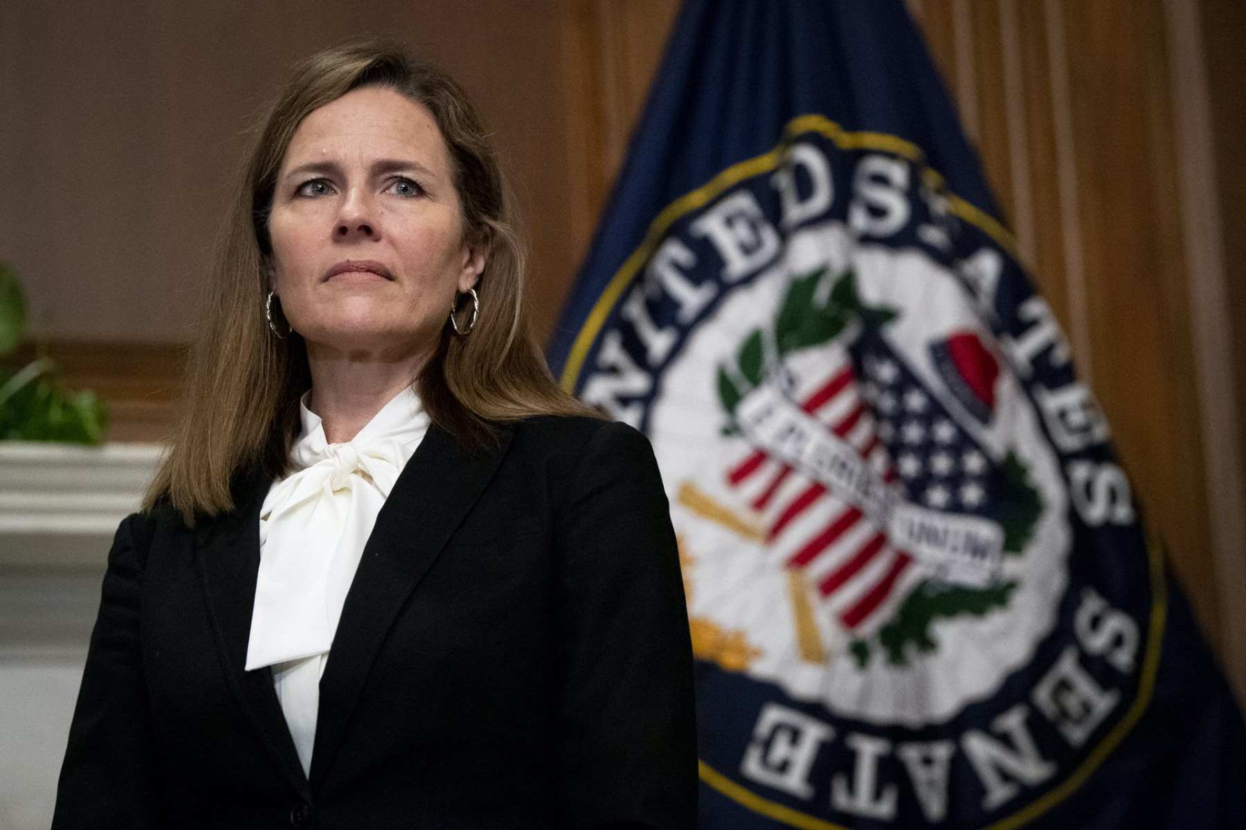 Supreme Court nominee Judge Amy Coney Barrett at the Capitol in Washington