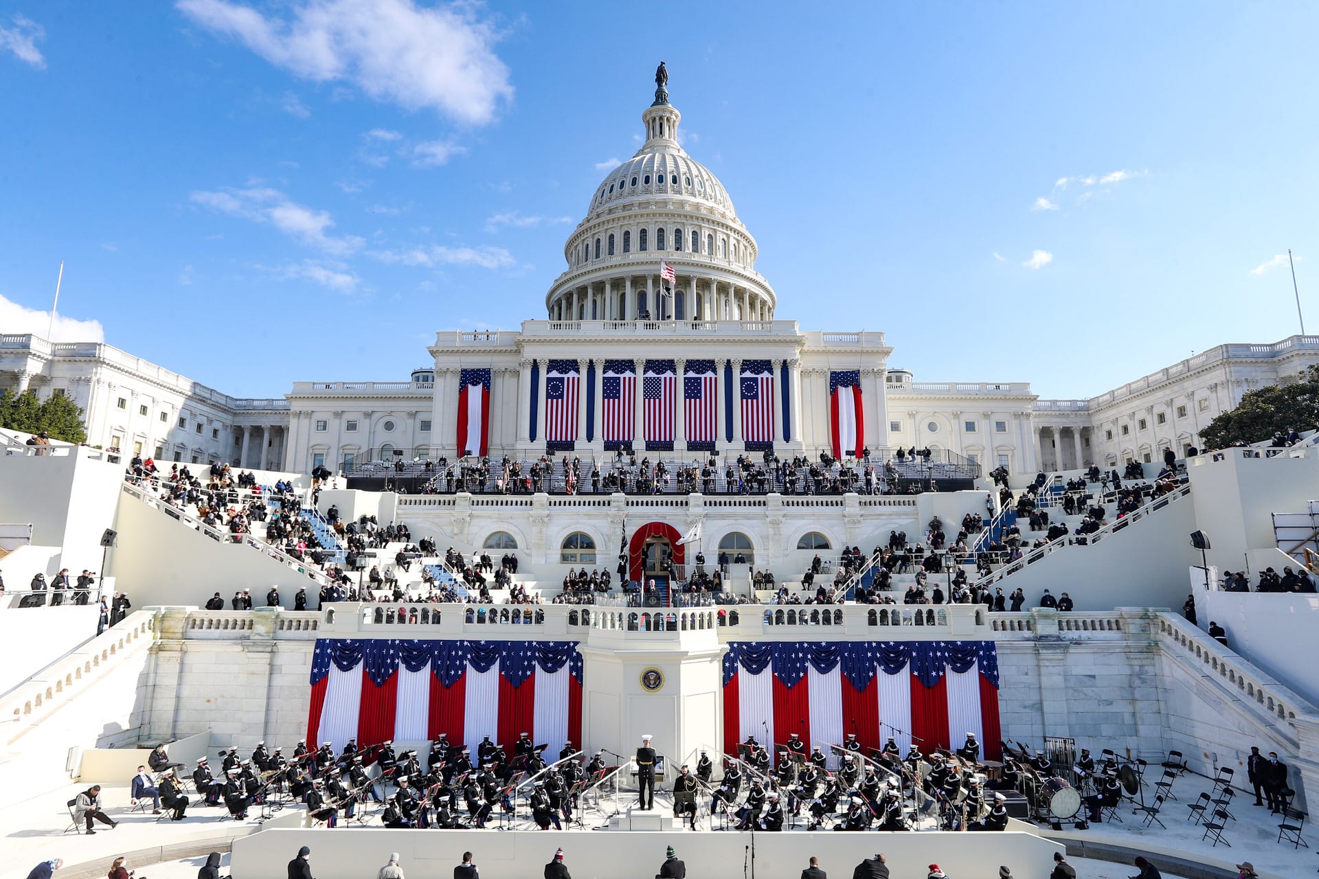 A photo of the West Front of the U.S. Capitol.