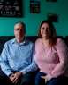 Pam and John Reilly, photographed in their home.