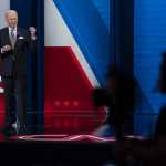 Joe Biden speaks at town hall