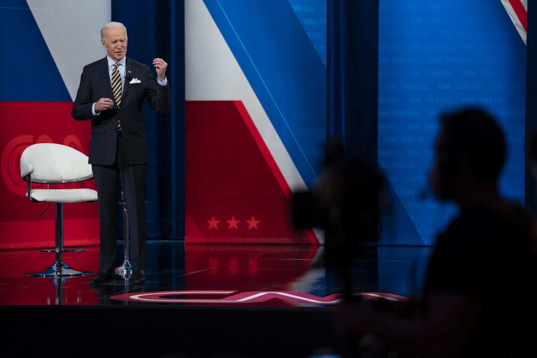 Joe Biden speaks at town hall