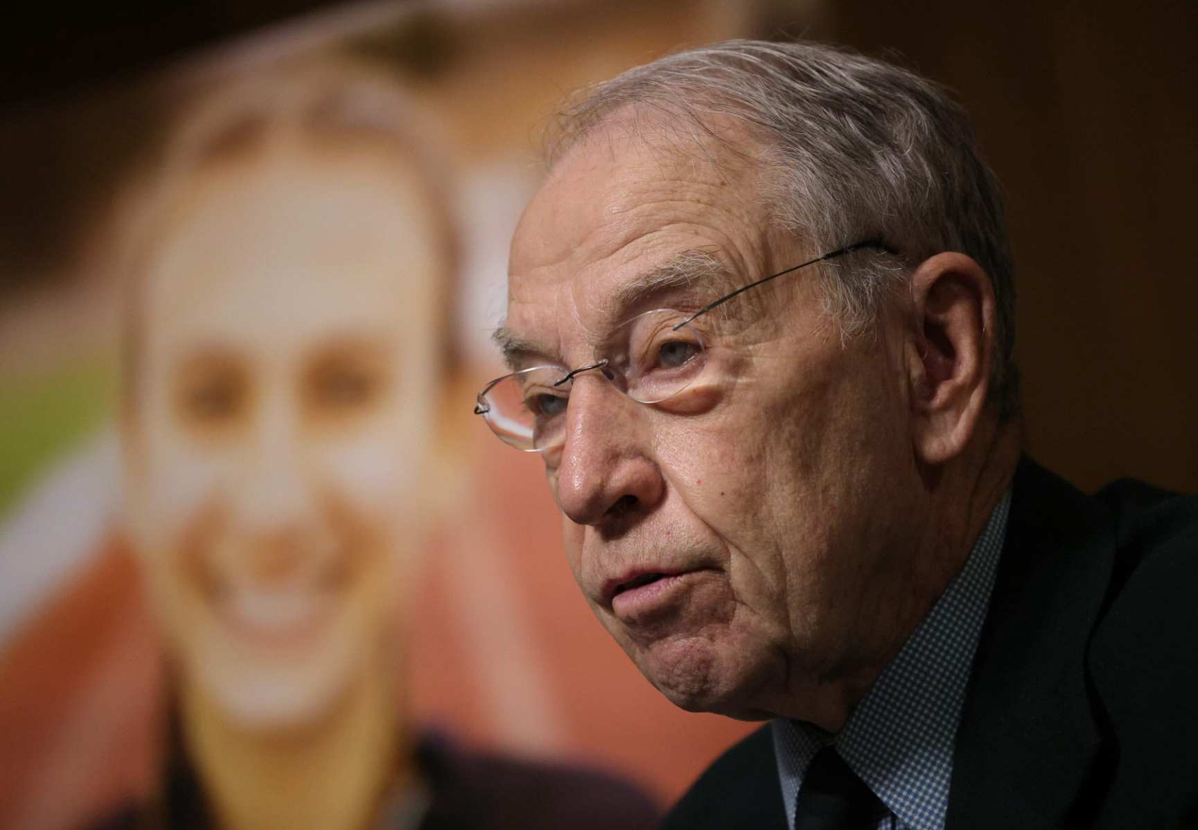 Sen. Chuck Grassley (R-IA) speaks during a Senate Judiciary Committee hearing.