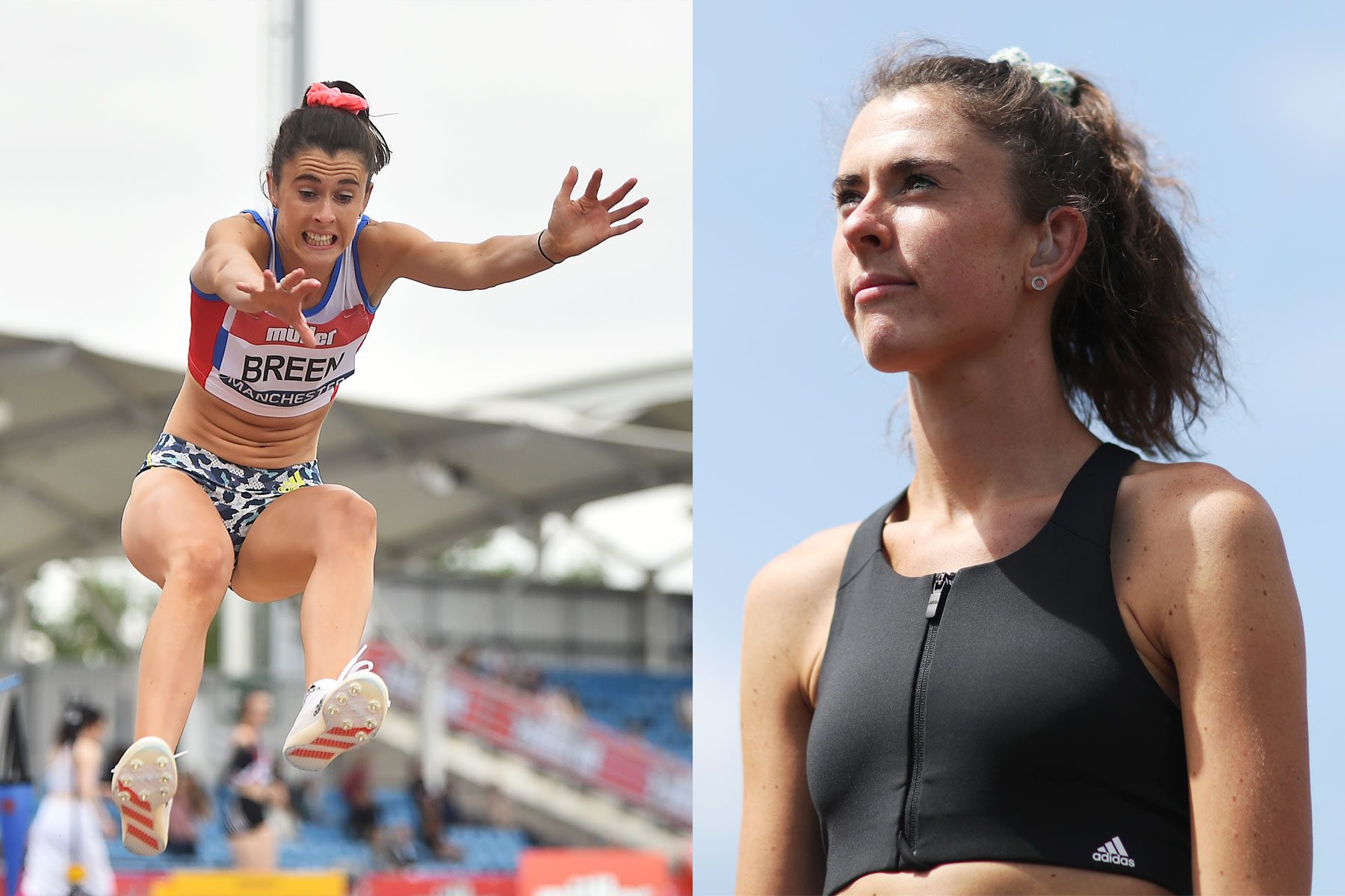 Olivia Breen of Portsmouth jumps in the Womens Long Jump Final during Day Three of the Muller British Athletics Championships.