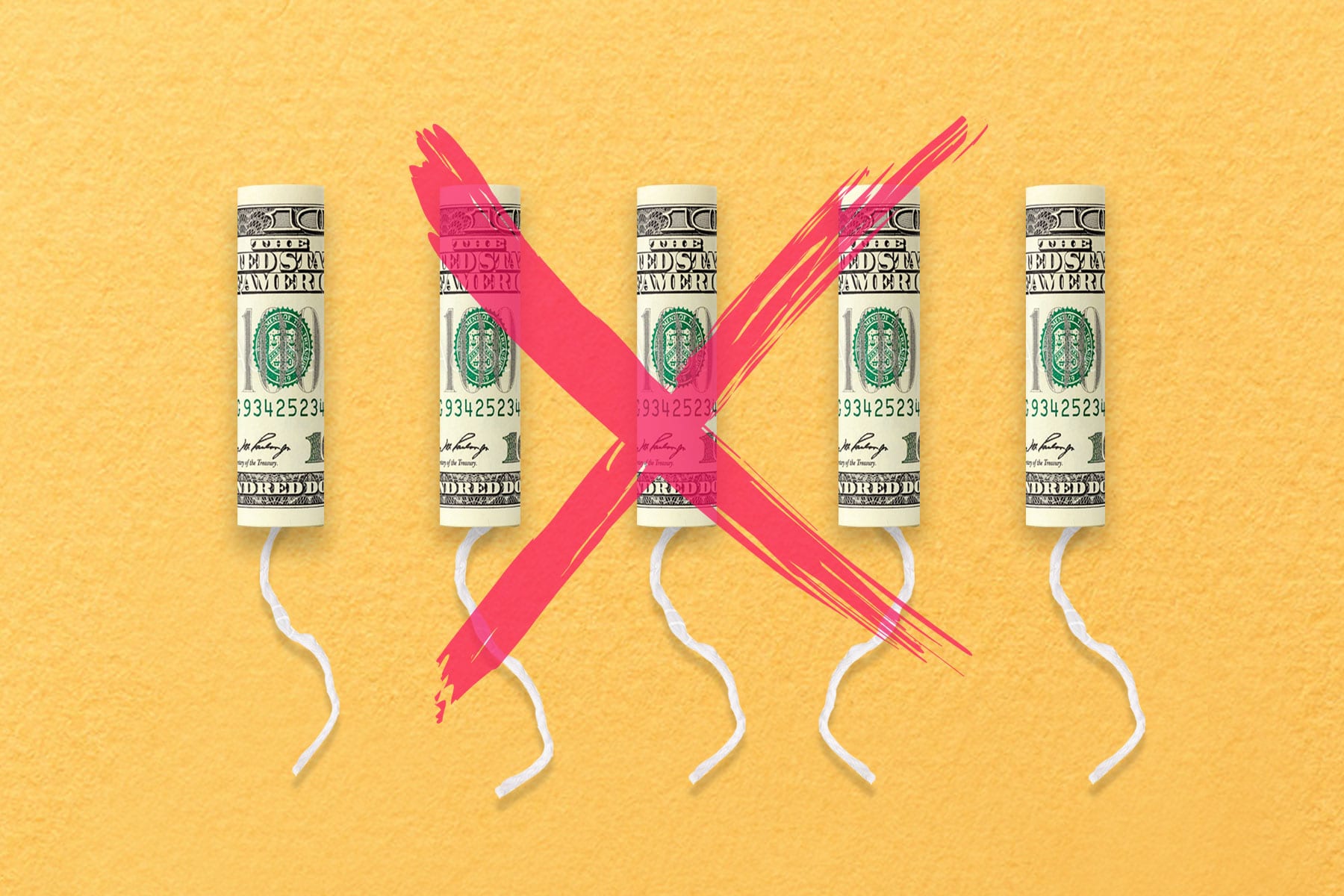 Tampons tax illustration.