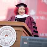 Nikole Hannah-Jones speaking at a podium.