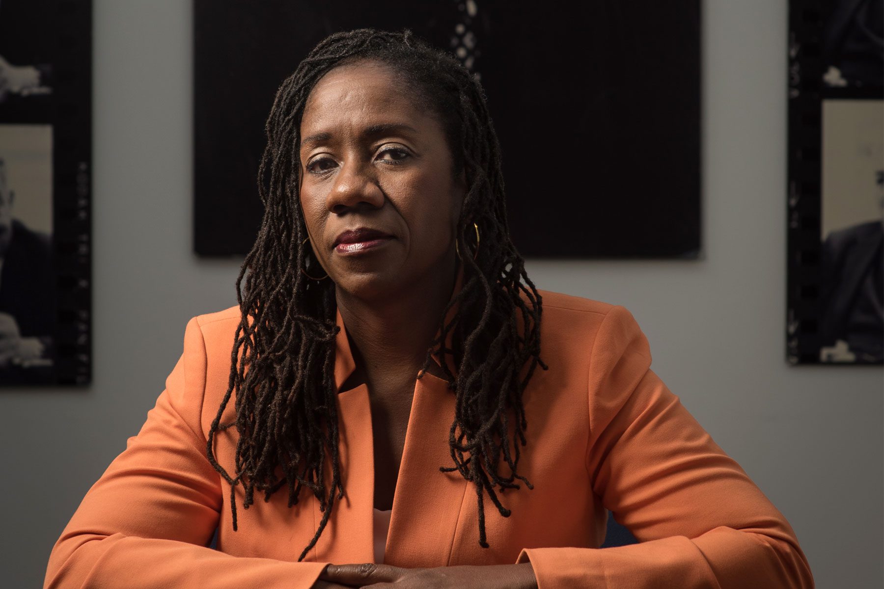 A portrait of Sherrilyn Ifill.