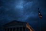 A view of the U.S. Supreme Court under a cloudy sky.