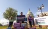 Judy Chu speaks in front of the Capitol.