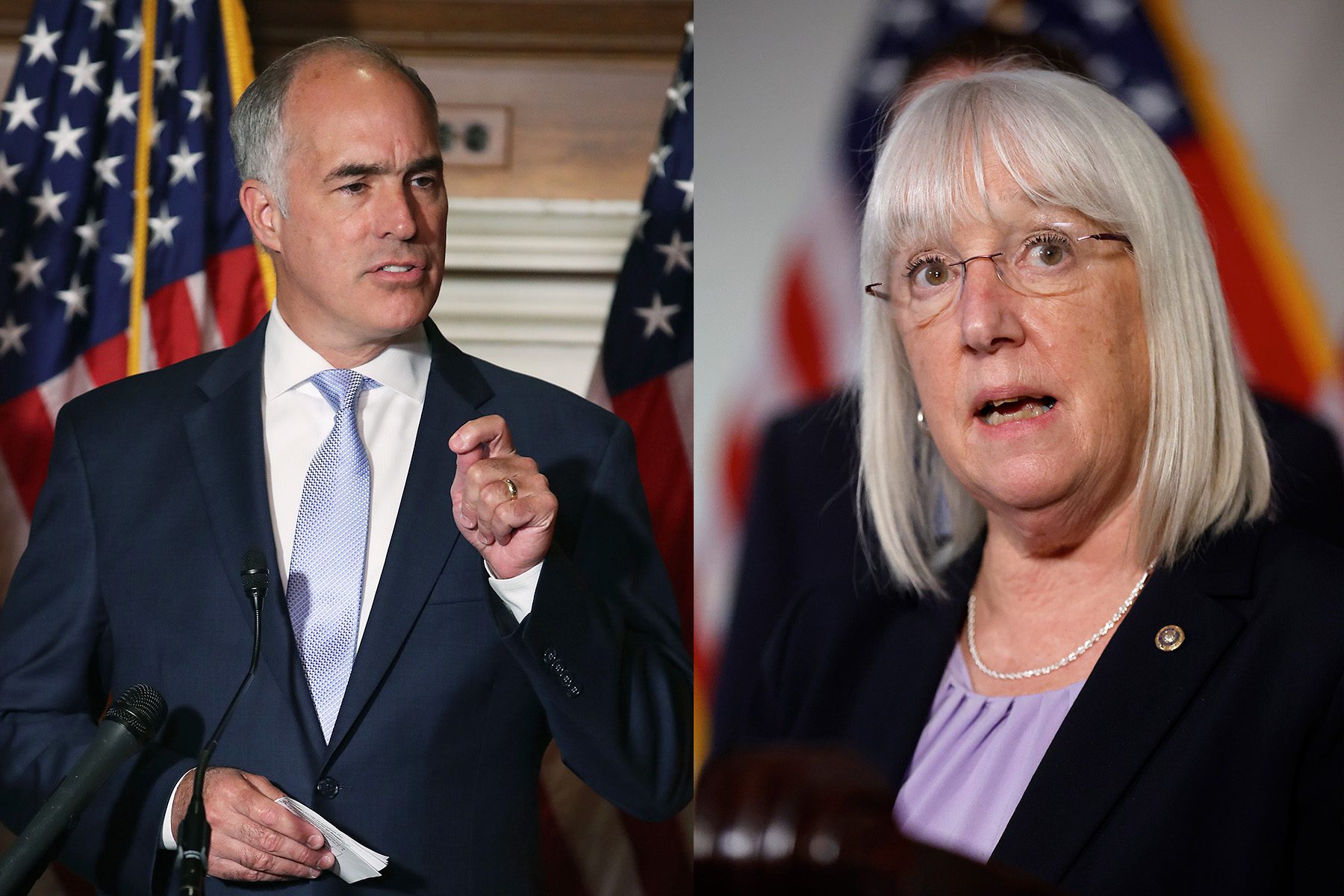 Sen. Bob Casey and Sen. Patty Murray on Capitol Hill