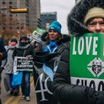 Anti-abortion demonstrators march during the 