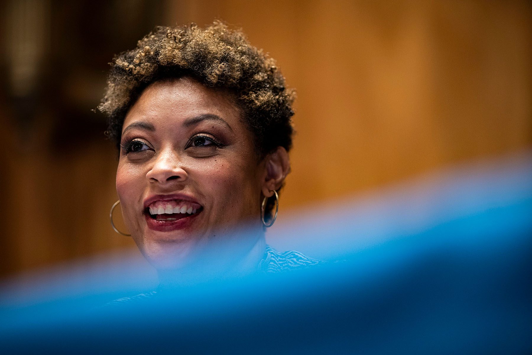 Shalanda Young speaks during a hearing on Capitol Hill.