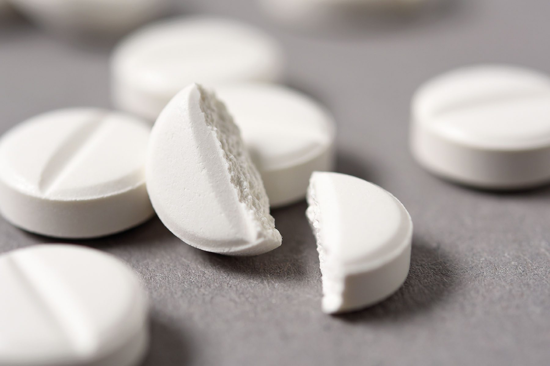 A close up of pills on a table