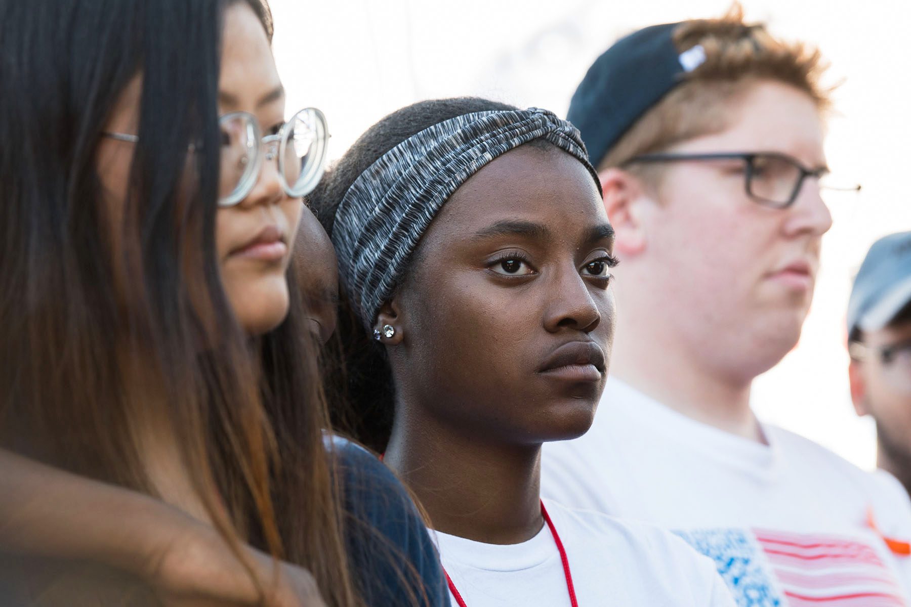 Activist Ariel Hobbs attends a rally in support of gun legislation.