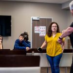 Andrea Gallegos and her staff are stunned moments after the Supreme Court overturned Roe v. Wade.