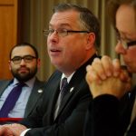 Sen. Daniel A. Ivey-Soto speaks during a legislative session at the New Mexico State Capitol