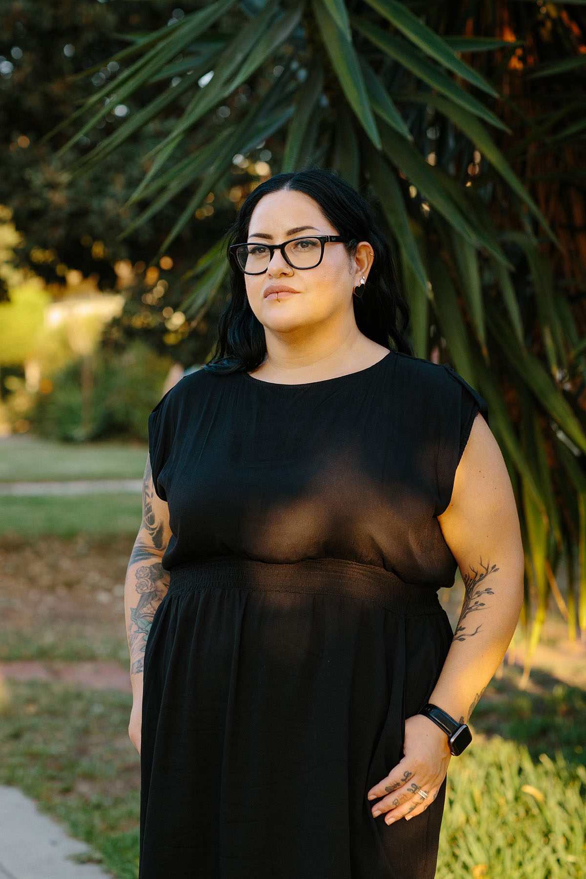 Jessica Macias poses for portrait in Anaheim, California.