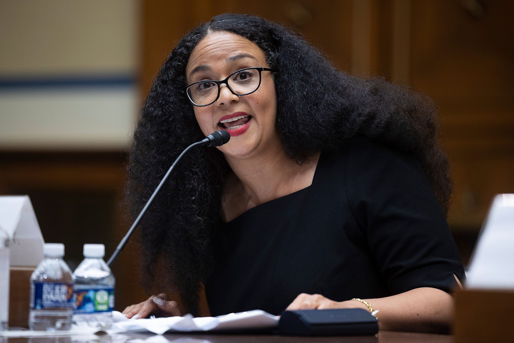 Raya Salter testifies during a hearing on Capitol Hill.