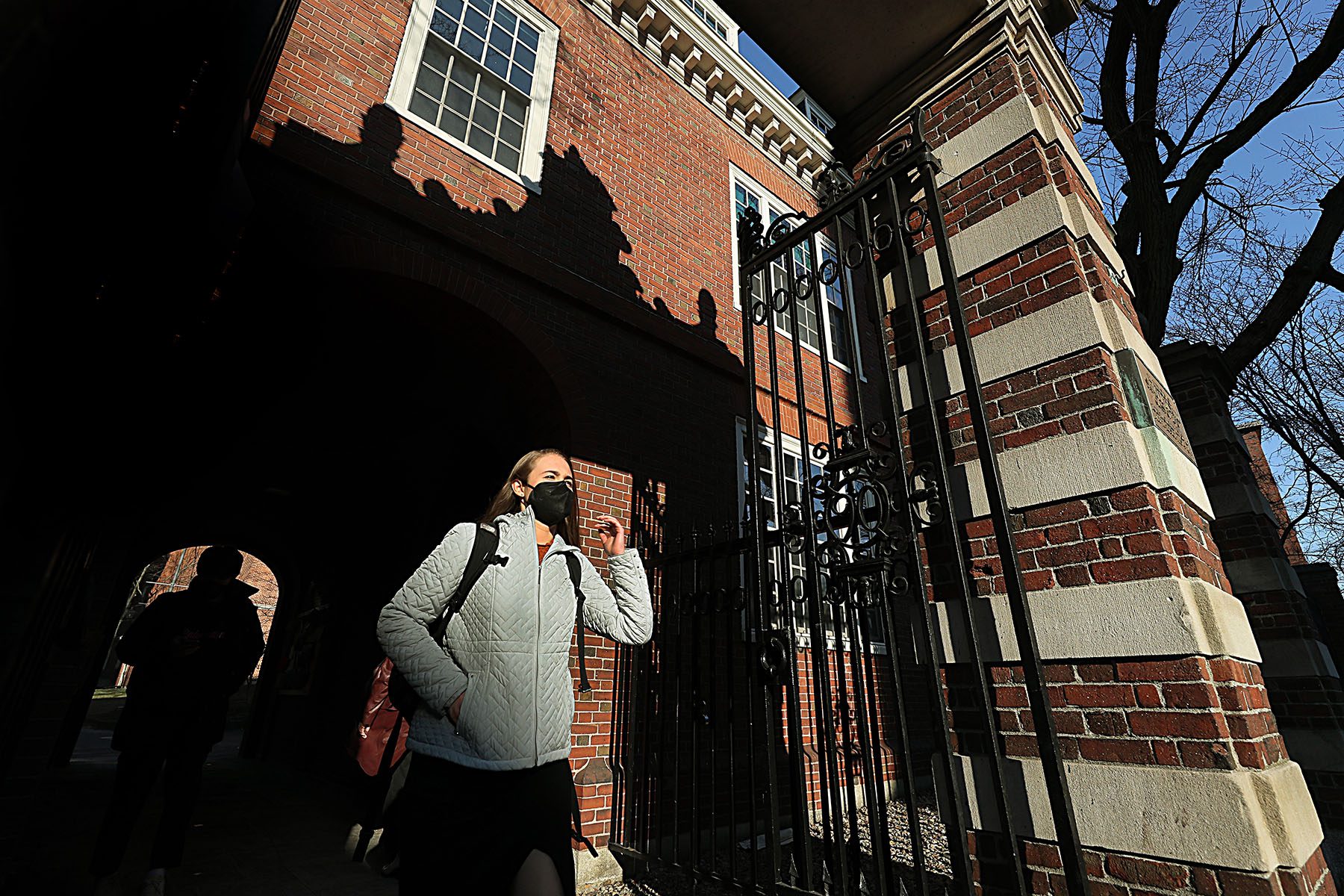 Students on the Harvard Campus.