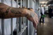 A close-up of a prisoner's hands at Angola Prison.