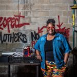 Michelle Browder poses for a portrait in her studio.