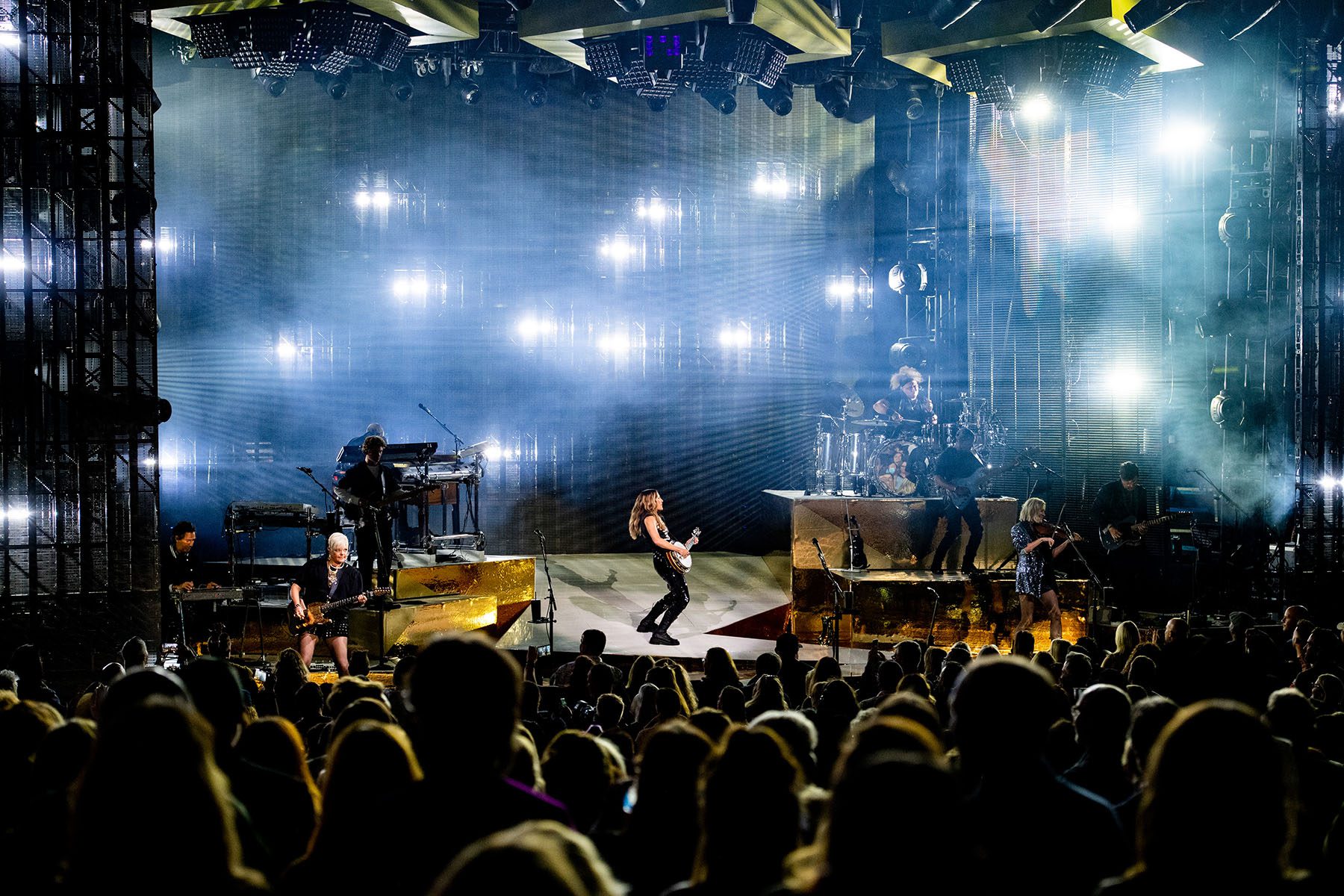 Natalie Maines, Emily Strayer and Martie Maguire of The Chicks perform at The Greek Theatre in Los Angeles.