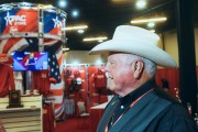 Agricultural Commissioner Sid Miller speaks to reporters at the 2022 Conservative Political Action Conference in Dallas on Aug. 6, 2022.