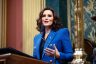 Michigan Gov. Gretchen Whitmer delivers her State of the State address at the state Capitol.