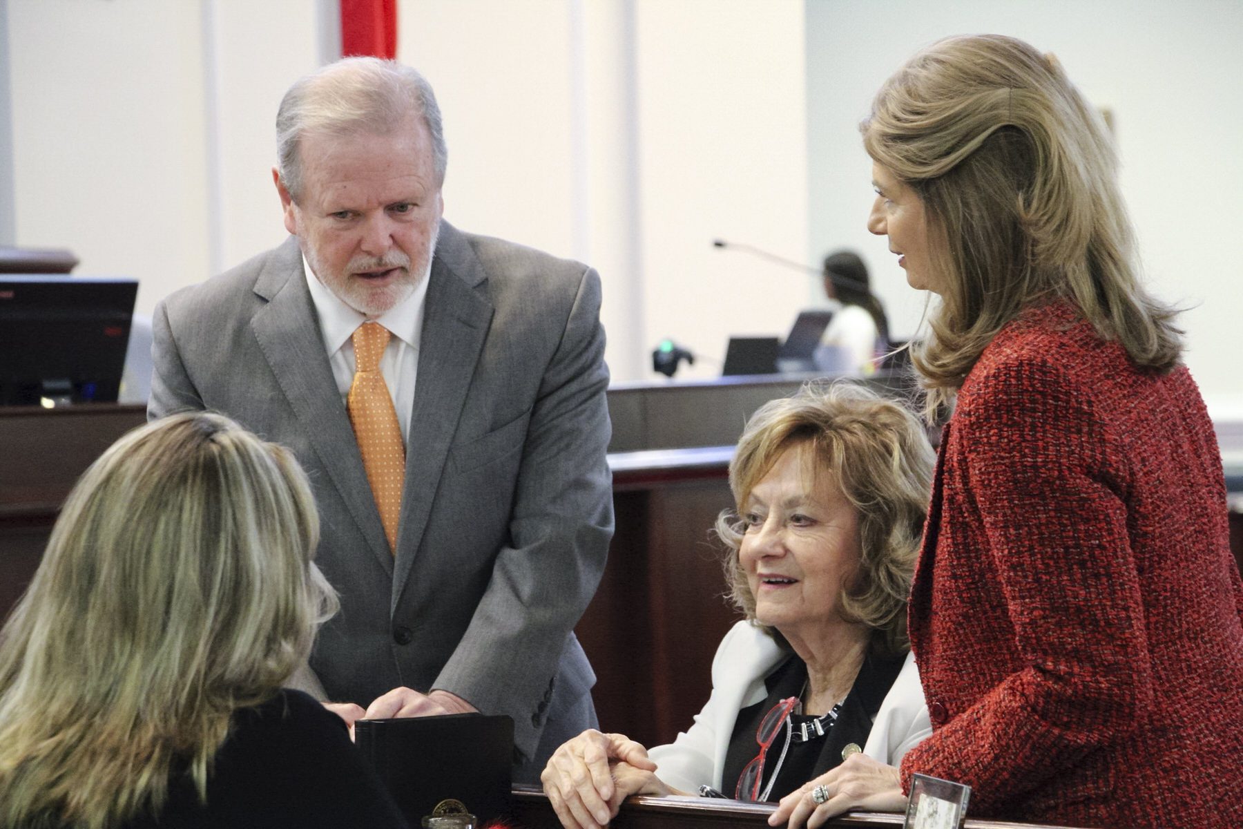 North Carolina state senators speak on the floor