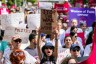 Abortion rights demonstrator rally at Bicentennial Mall in Raleigh North Carolina.