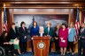 Sen. Patty Murray speaks during the Senate Democrats' news conference on the Dobbs abortion decision anniversary.