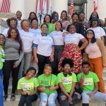 Members of Black in Repro including includes doulas, midwives, public health professionals, medical practitioners and other Black women advocates pose for a group picture.