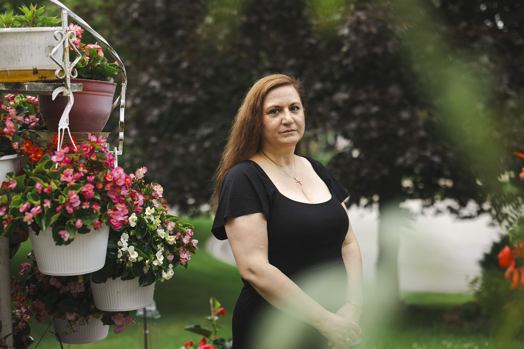 Susie Talevski stands for a portrait at her home in Valparaiso, Indiana