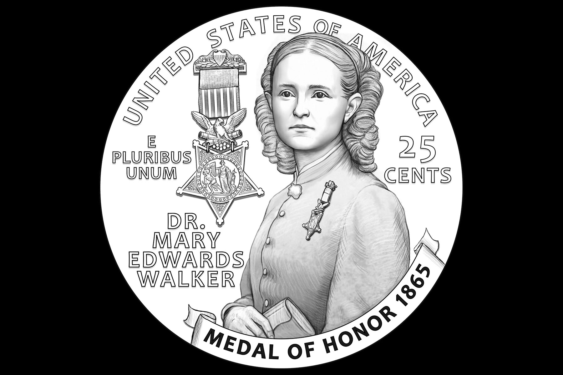 mary edwards walker quarter mock-up