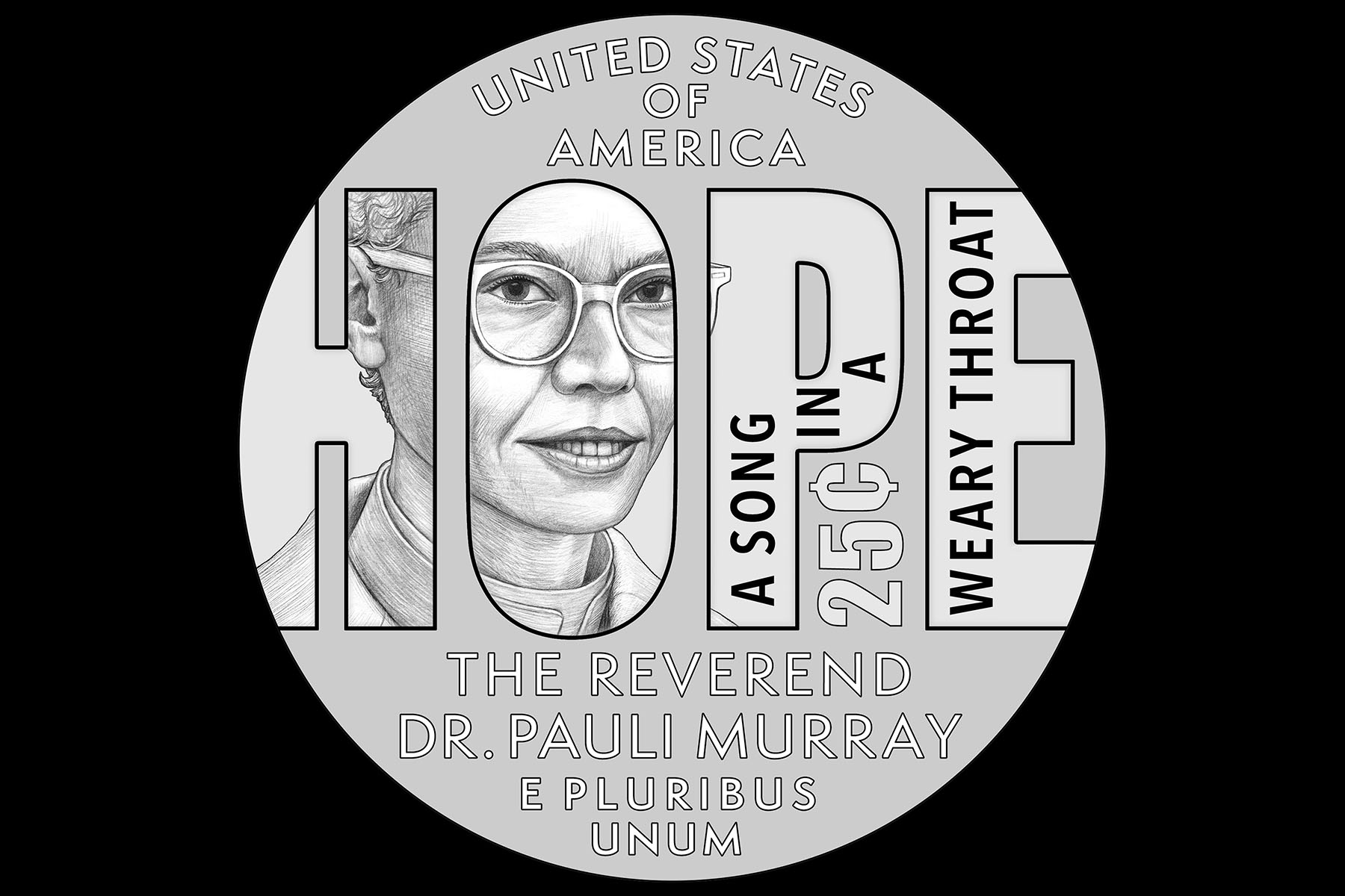 pauli murray quarter mock-up