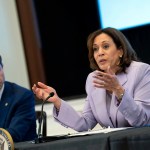 Vice President Harris and Transportation Secretary Pete Buttigieg participate in a discussion with disability rights leaders.