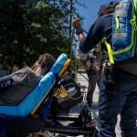 Austin-Travis County EMT assist a patient found passed out and dehydrated near the Texas State Capitol.