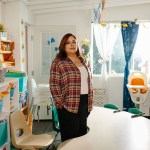 Cristian Corona poses for a portrait at Little Sprouts Language Immersion Preschool, a bilingual preschool in Los Angeles.