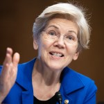 Sen. Elizabeth Warren, D-Mass., speaks during a committee hearing.