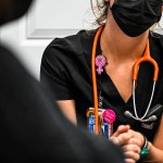 A patient has her vitals checked before receiving an abortion at a Planned Parenthood Abortion Clinic.