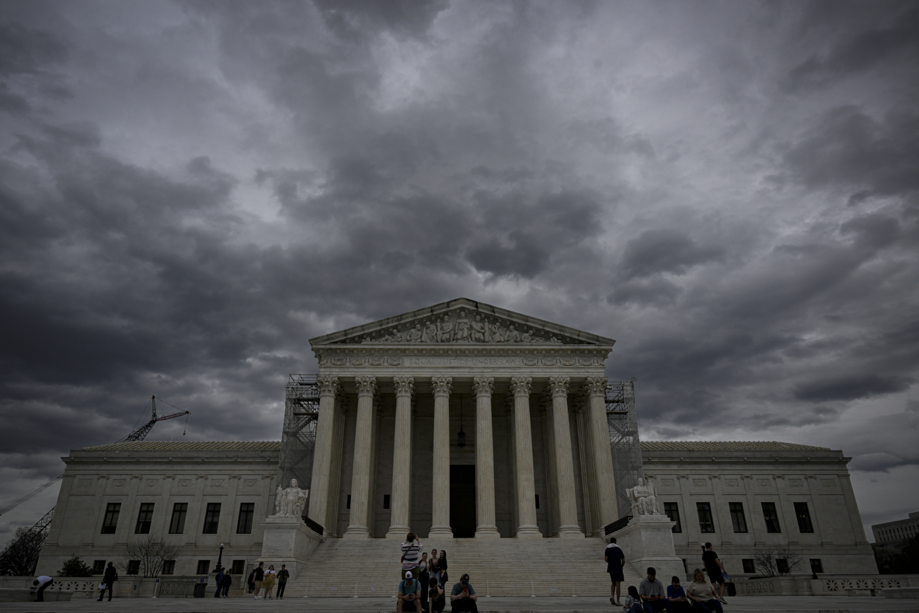 supreme court building on a cloudy day