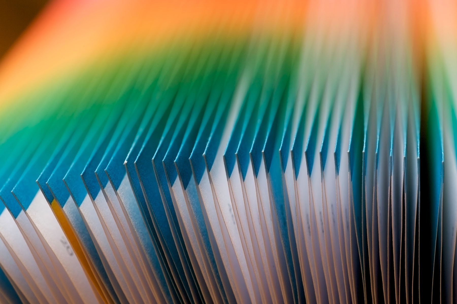 Abstract images of colorful documents.