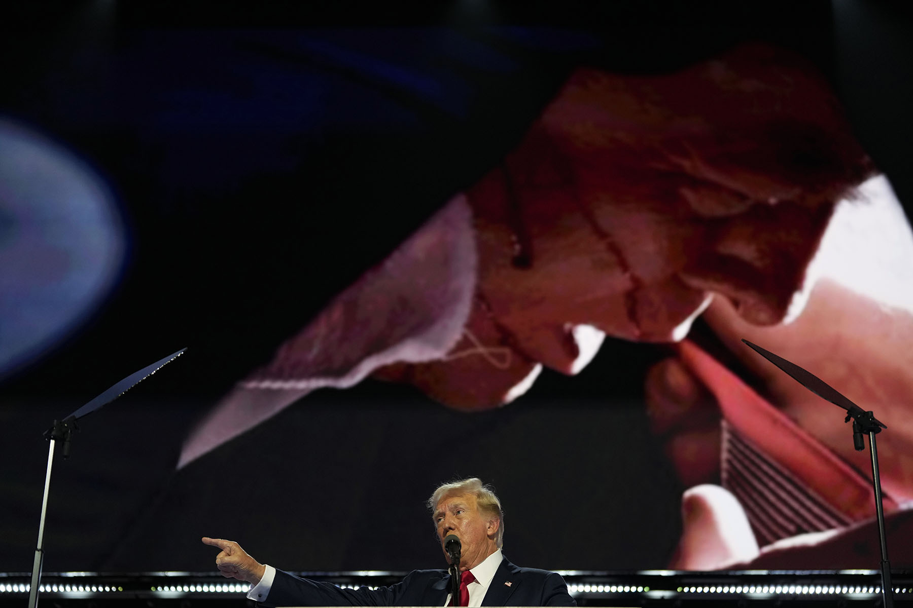 Former President Donald Trump speaks during the 2024 Republican National Convention.