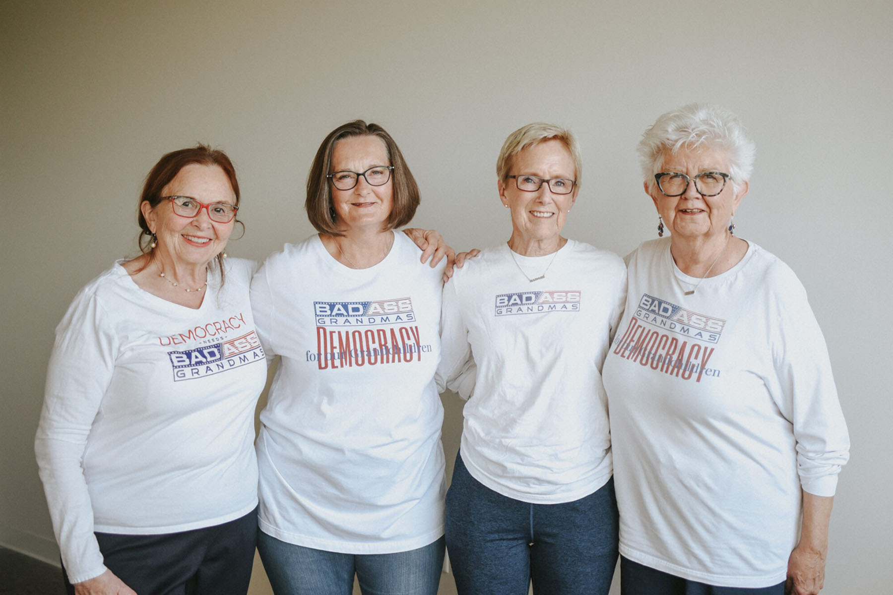 From left: Sarah Vogel, Kathy Tweeten, Ellen Chaffee and Dina Butcher founded the BadAss Grandmas