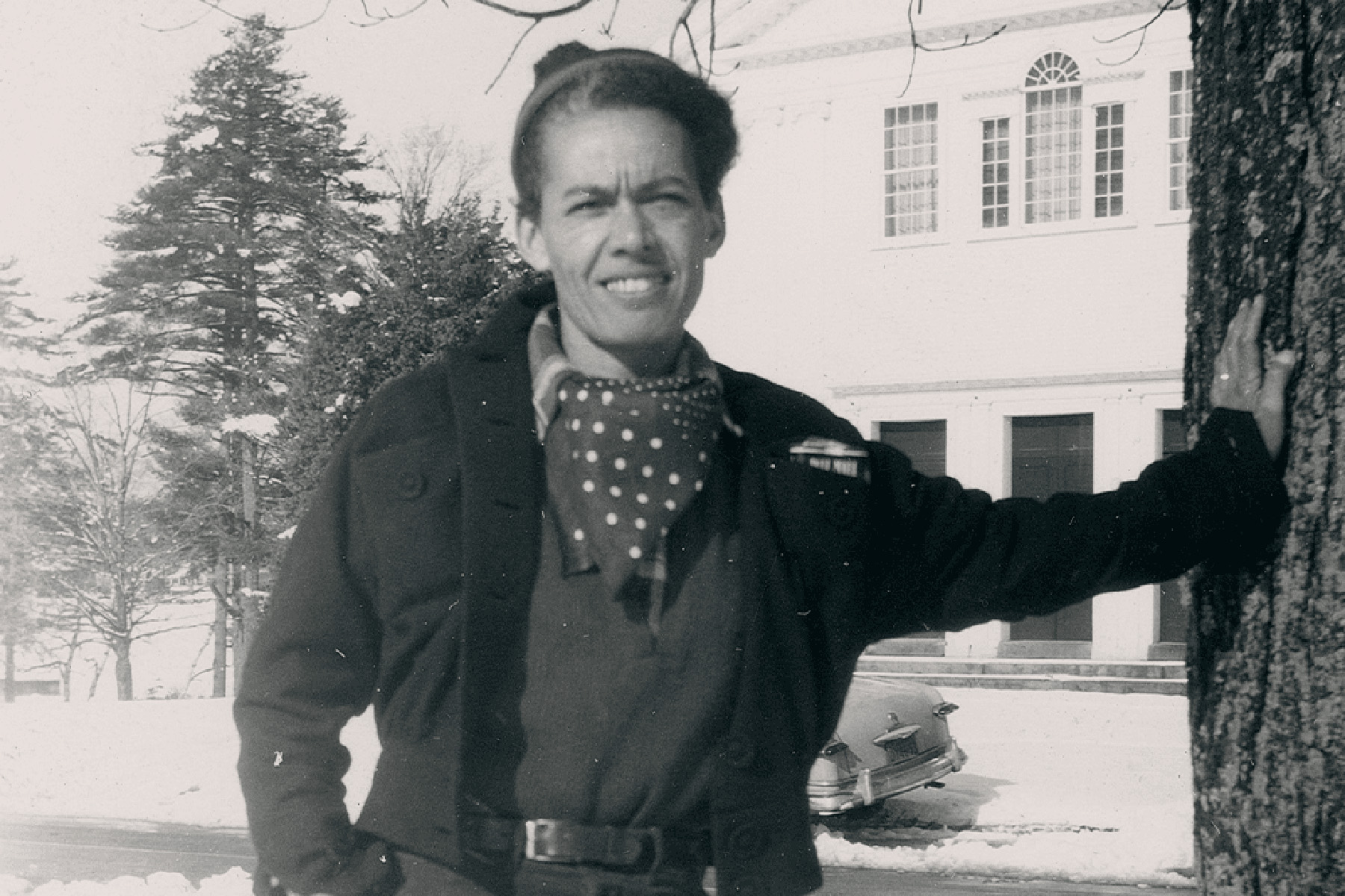 Pauli Murray smiles in an archival image.